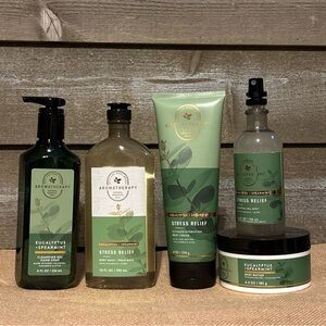 Bath & Body Works Aromatherapy Stress Relief Gift Set Eucalyptus Spearmint NEW